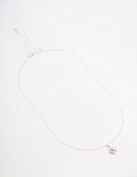 Silver Star Halo Bohemia Czech Crystal Necklace - link has visual effect only