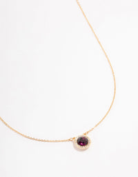 Gold Halo Bohemia Czech Crystal Necklace - link has visual effect only