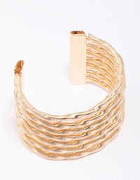 Gold Textured Wrist Cuff - link has visual effect only