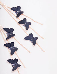 Gold Butterfly Drop Earrings - link has visual effect only