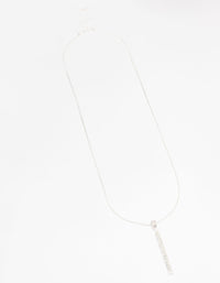 Silver Long Pendant Necklace - link has visual effect only