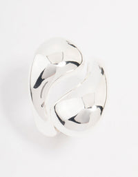 Silver Plated Stacked Swirl Ring - link has visual effect only