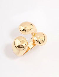 Gold Plated Bubbly Wrapped Ring - link has visual effect only