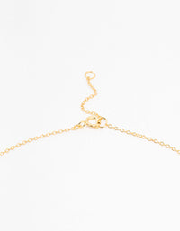 Gold Plated Sterling Silver Cubic Zirconia Bow Necklace - link has visual effect only