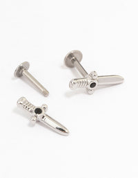 Surgical Steel Dagger Flat Backs 2-Pack - link has visual effect only