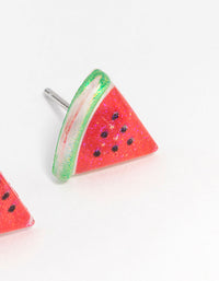 Watermelon Stud Earrings - link has visual effect only