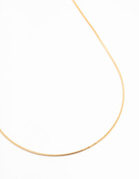 Gold Box Chain Necklace - link has visual effect only