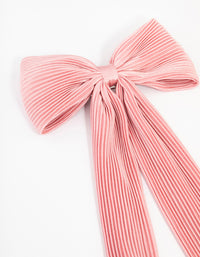 Classic Fabric Plisse Bow Clip - link has visual effect only