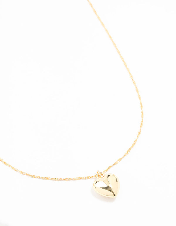 Gold Plated Heart Necklace