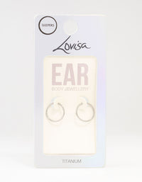 Titanium Sleeper Earrings 12MM - link has visual effect only