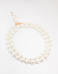 Beaded Statement Pearl Lariat Necklace - link has visual effect only