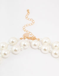 Beaded Statement Pearl Lariat Necklace - link has visual effect only