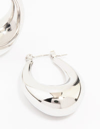 Waterproof Stainless Steel Full Loop Drop Hoop Earrings - link has visual effect only