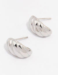 Waterproof Stainless Steel Croissant Stud Earrings - link has visual effect only