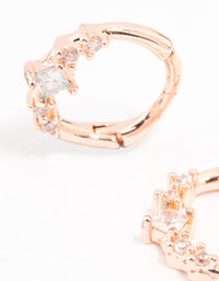 Rose Gold Plated Cubic Zirconia Clicker - link has visual effect only