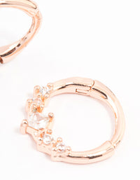 Rose Gold Plated Cubic Zirconia Clicker - link has visual effect only