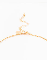 Gold Multi Diamante Y Necklace - link has visual effect only