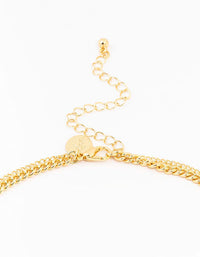 Gold Plated Diamante Cross Layered Cross Pendant Necklace - link has visual effect only