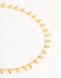 Gold Plated Bohemian Ball Drop Anklet - link has visual effect only