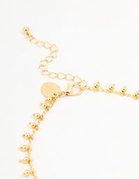 Gold Plated Bohemian Ball Drop Anklet - link has visual effect only