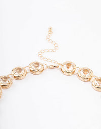 Gold Diamante Statement Necklace - link has visual effect only