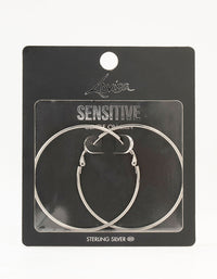 Surgical Steel Classic Hoop Earrings 60MM - link has visual effect only