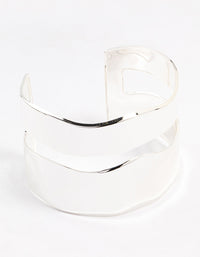 Silver Molten Double Wrist Cuff - link has visual effect only