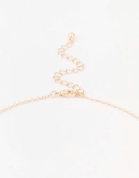 Rose Gold Pink Pearl Double Necklace - link has visual effect only