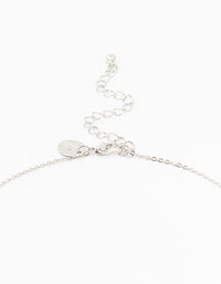 Rhodium Cubic Zirconia Radiant Cross Necklace - link has visual effect only
