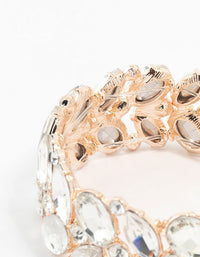 Rose Gold Adjustable Multi Stone Medium Bracelet - link has visual effect only