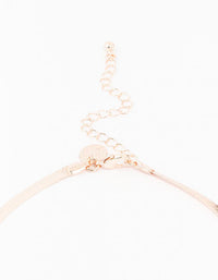 Rose Gold Snake Chain Bow Necklace - link has visual effect only