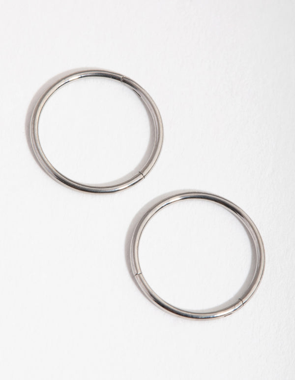 Surgical Steel Fine Sleeper Earrings 10MM