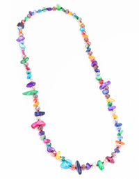 Gold Multi Colour Shell Necklace - link has visual effect only