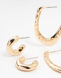 Mixed Metals Original Multiple Hoop Earrings Pack - link has visual effect only