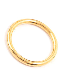 Gold Plated Stainless Steel Sleeper Earrings 10 MM - link has visual effect only