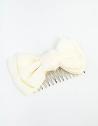 Classic Cream Bow Comb - link has visual effect only