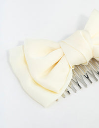 Classic Cream Bow Comb - link has visual effect only