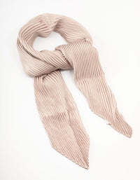 Pleated Rose Satin Fabric Scarf - link has visual effect only