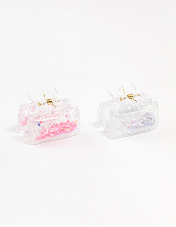 Kids Mixed Sequin Claw Clips 2-Pack