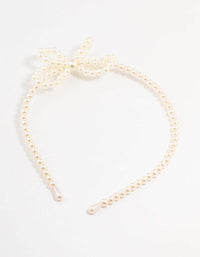 Kids Plastic Pearl Beaded Aliceband - link has visual effect only