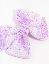 Kids Mixed Purple Bow Clip - link has visual effect only