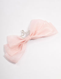 Kids Mixed Pink Tiara Bow Clip - link has visual effect only