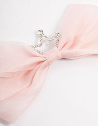 Kids Mixed Pink Tiara Bow Clip - link has visual effect only