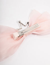 Kids Mixed Pink Tiara Bow Clip - link has visual effect only