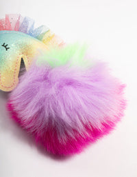 Kids Mixed Rainbow Unicorn Keyring - link has visual effect only