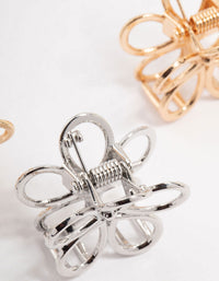 Mixed Metals Small Metal Daisy Claw Clips - link has visual effect only