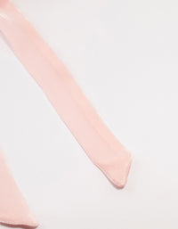 Pink Chiffon Fabric Long Bow Scrunchie - link has visual effect only