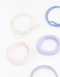 Mixed Pastel Hair Ties 7-Pack - link has visual effect only