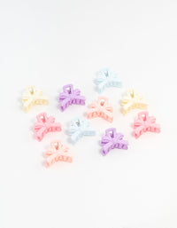 Mini Matte Bow Cut Out Hair Clips 10-Pack - link has visual effect only