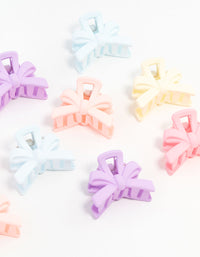 Mini Matte Bow Cut Out Hair Clips 10-Pack - link has visual effect only